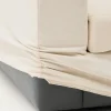 Kave Home Chaise Longue Bank Alea Chenille Ecru 5-Zits Rechts