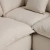 Kave Home Chaise Longue Bank Links Anarela 4-Zits Linnen Beige