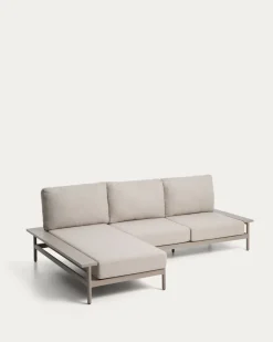 Kave Home Chaise Longue Bank 3-zits Taupe Links
