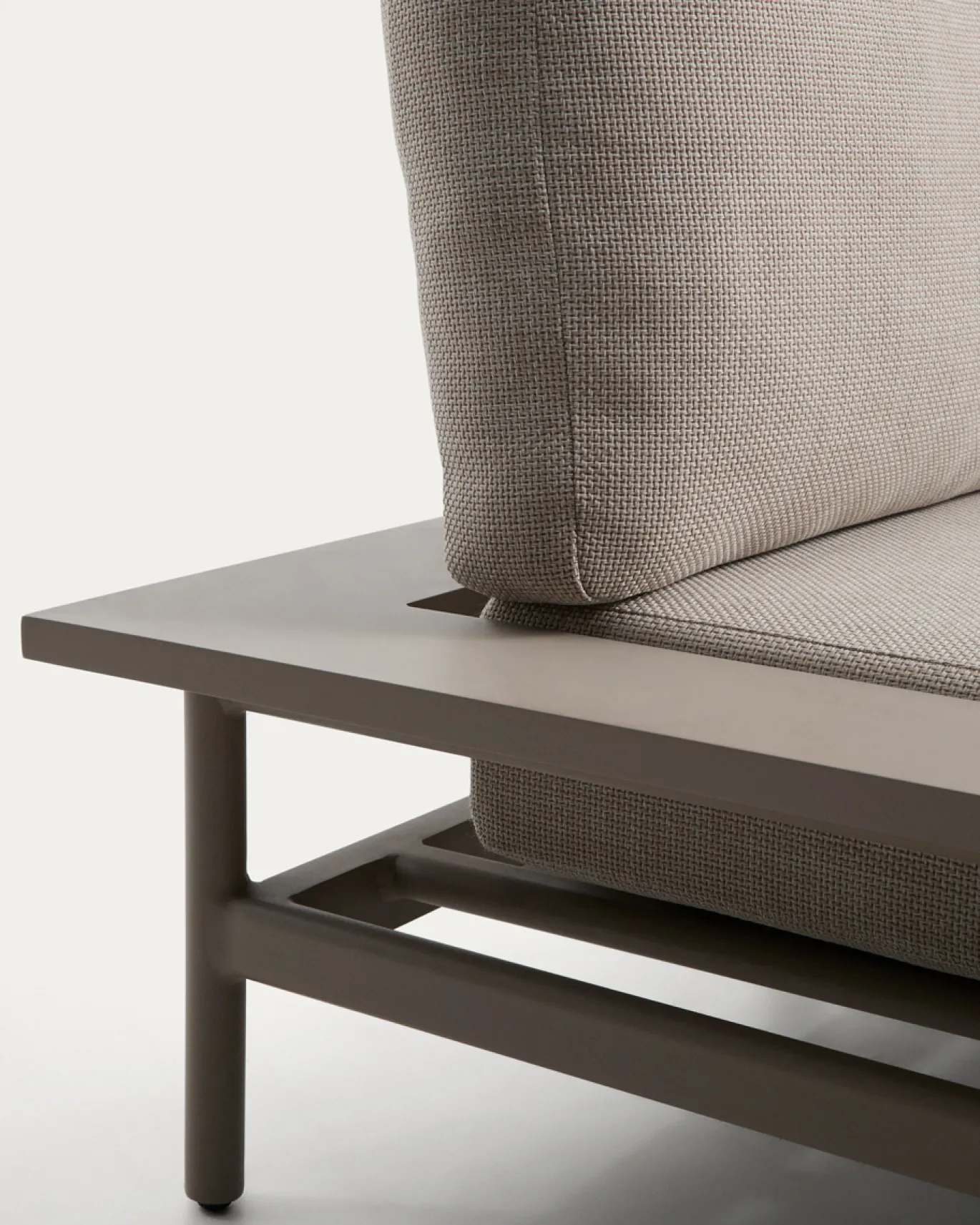 Kave Home Chaise Longue Bank 3-zits Taupe Links