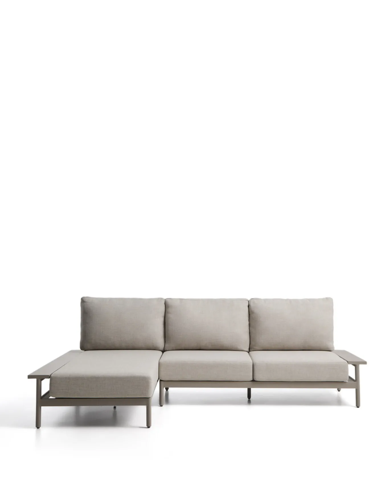 Kave Home Chaise Longue Bank 3-zits Taupe Links