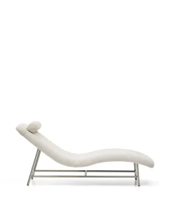 Kave Home Divan Lounge Osla Beige Chenille met Geborsteld RVS 175cm