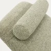 Kave Home Divan Lounge Osla Groen Chenille met Geborsteld RVS Grafiet 175cm