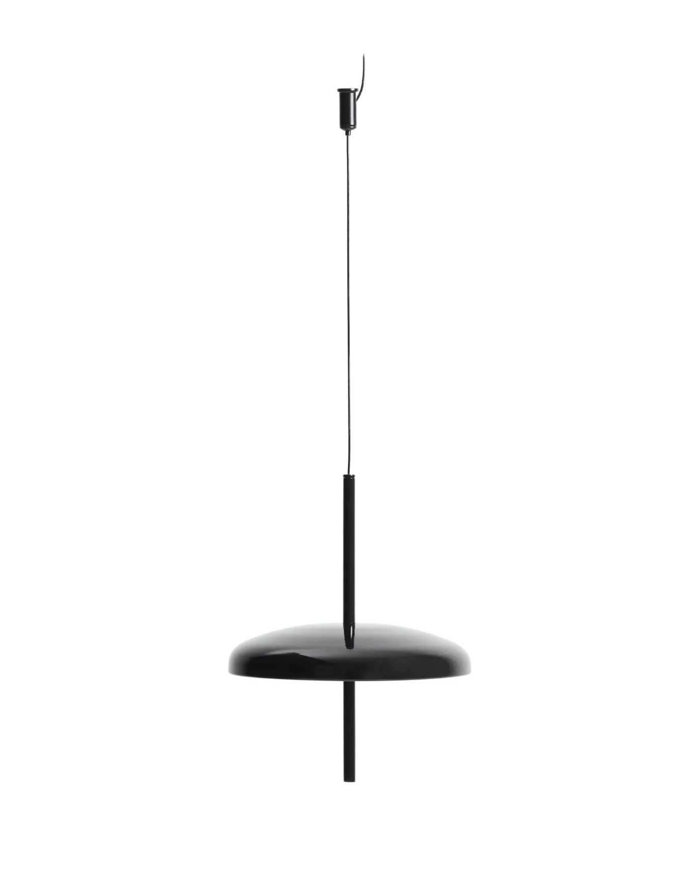 Kave Home Draagbare Plafondlamp Porte Zwart Aluminium Ø16cm