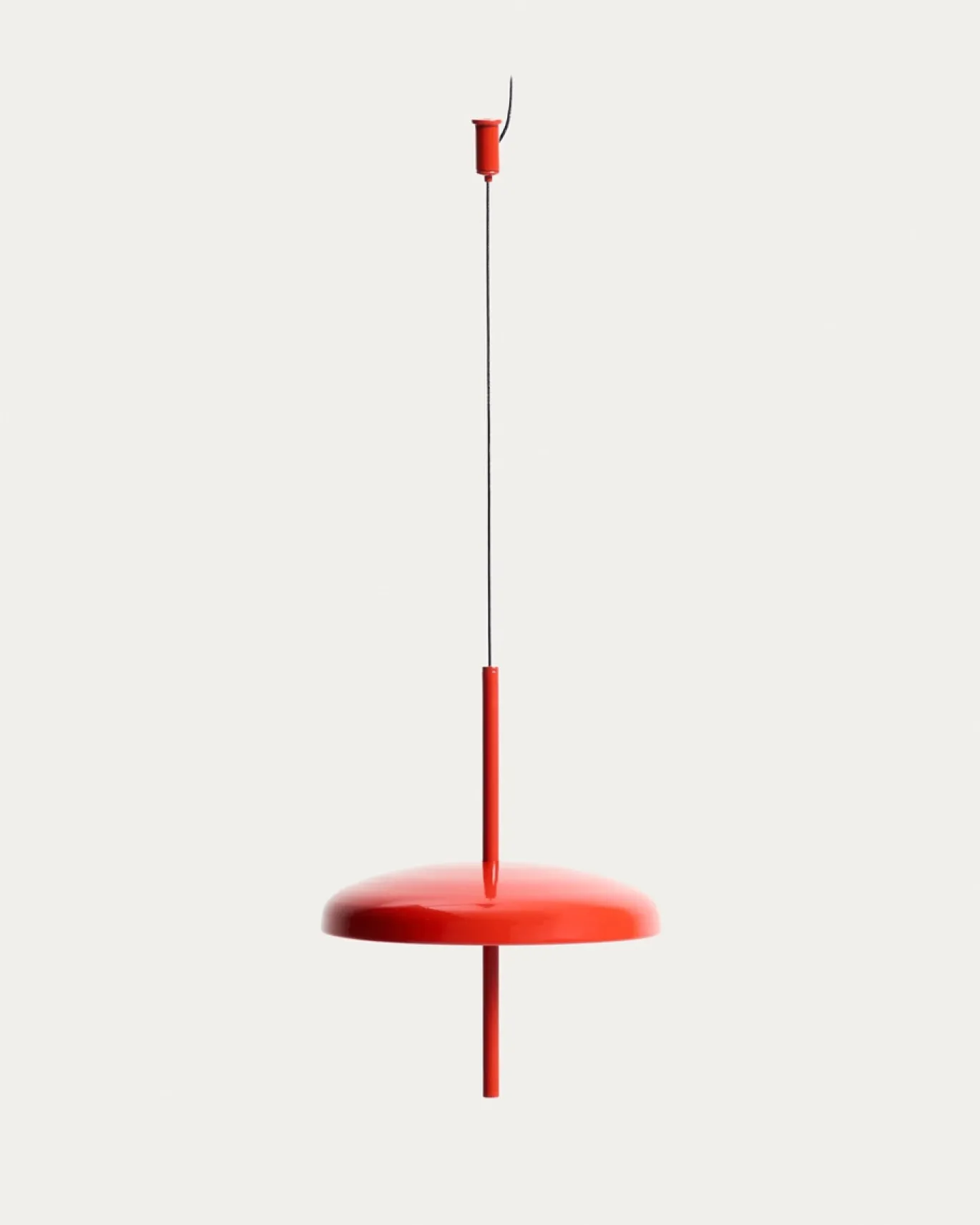 Kave Home Draagbare Plafondlamp Porte Rood Aluminium Ø16cm