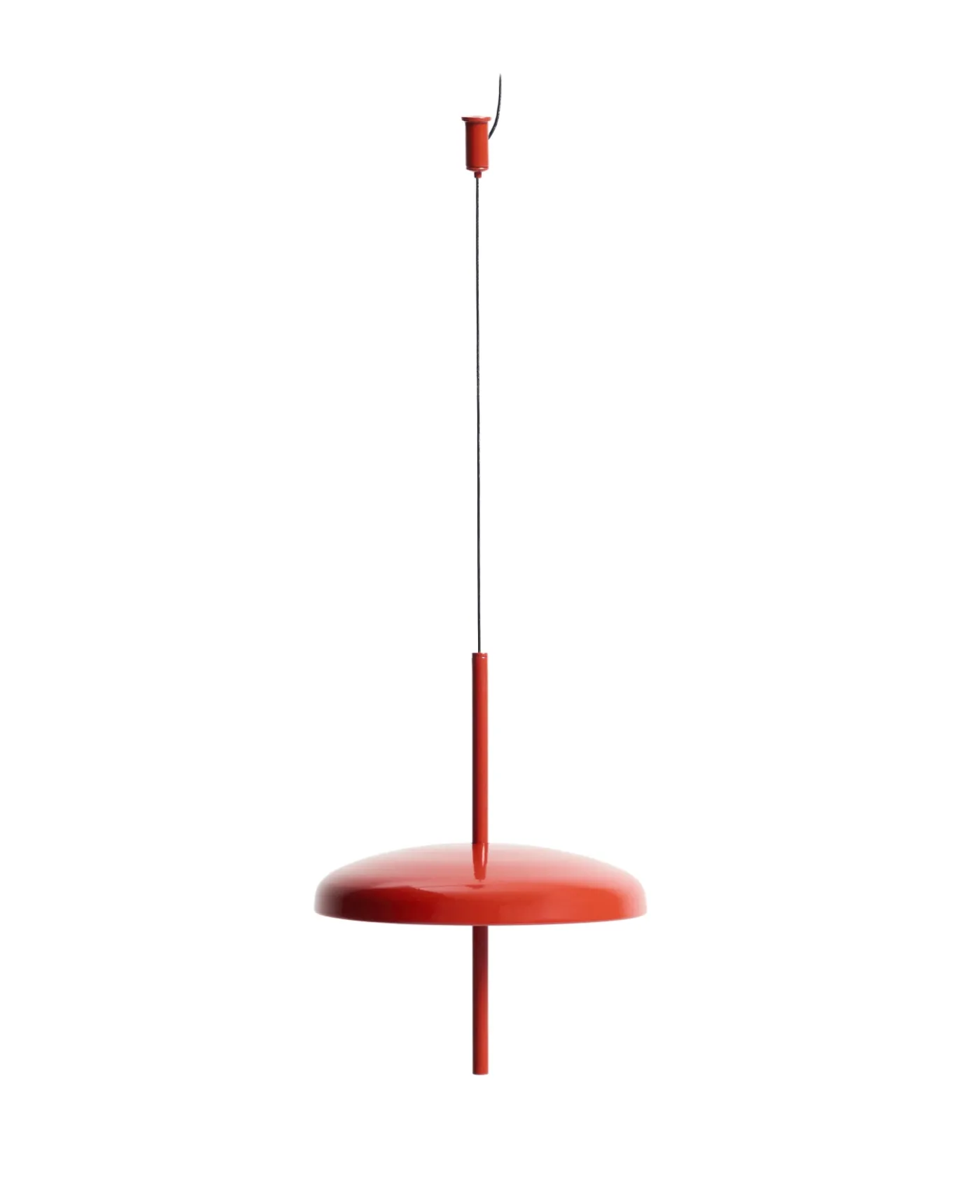 Kave Home Draagbare Plafondlamp Porte Rood Aluminium Ø16cm