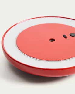 Kave Home Draagbare Plafondlamp Porte Rood Aluminium Ø16cm