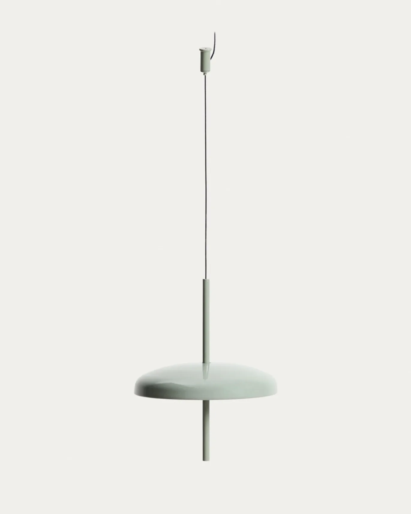 Kave Home Draagbare Plafondlamp Porte Lichtgroen Aluminium Ø16cm