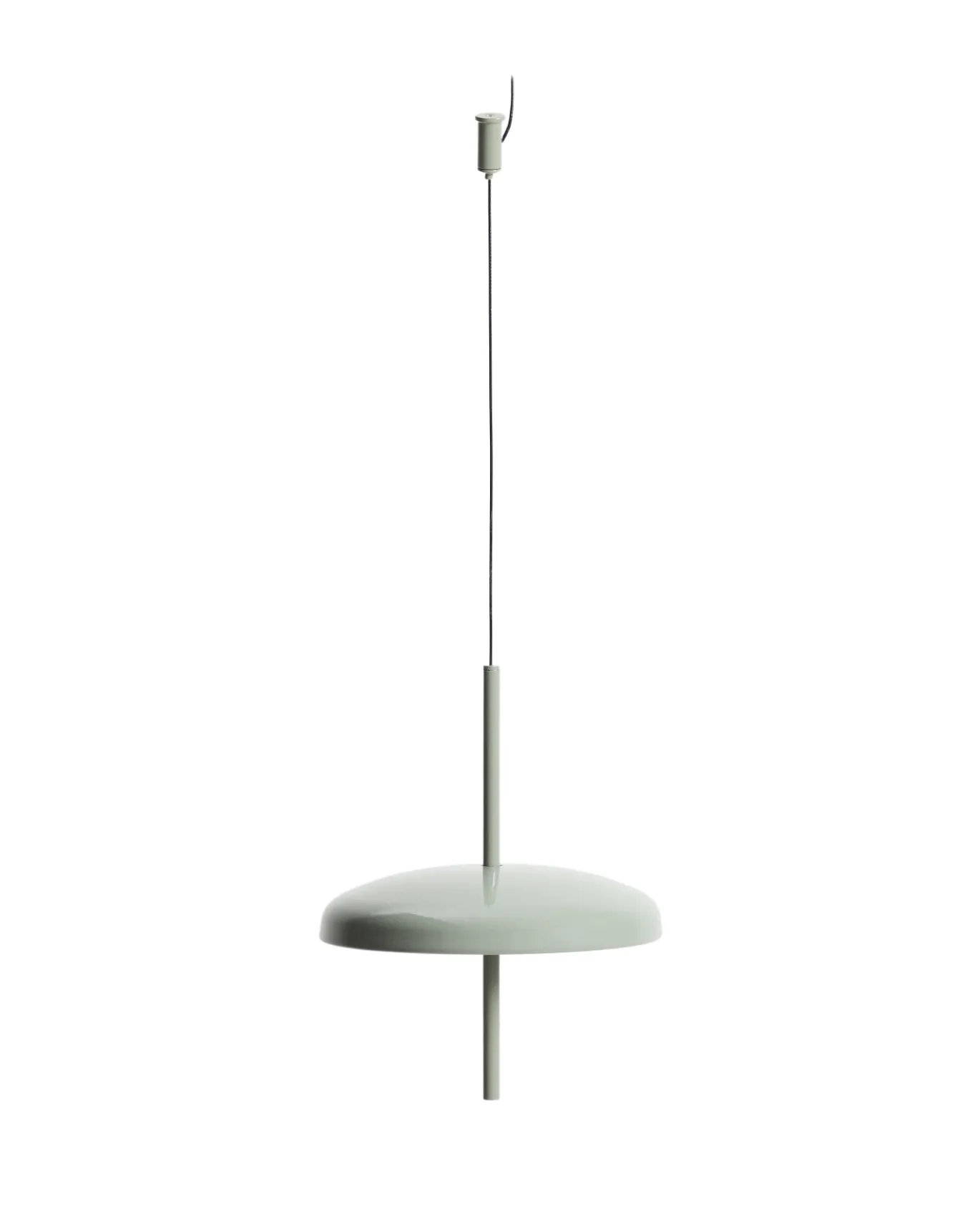 Kave Home Draagbare Plafondlamp Porte Lichtgroen Aluminium Ø16cm