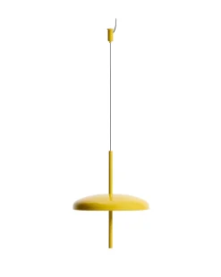 Kave Home Draagbare Plafondlamp Porte Geel Aluminium Ø16cm