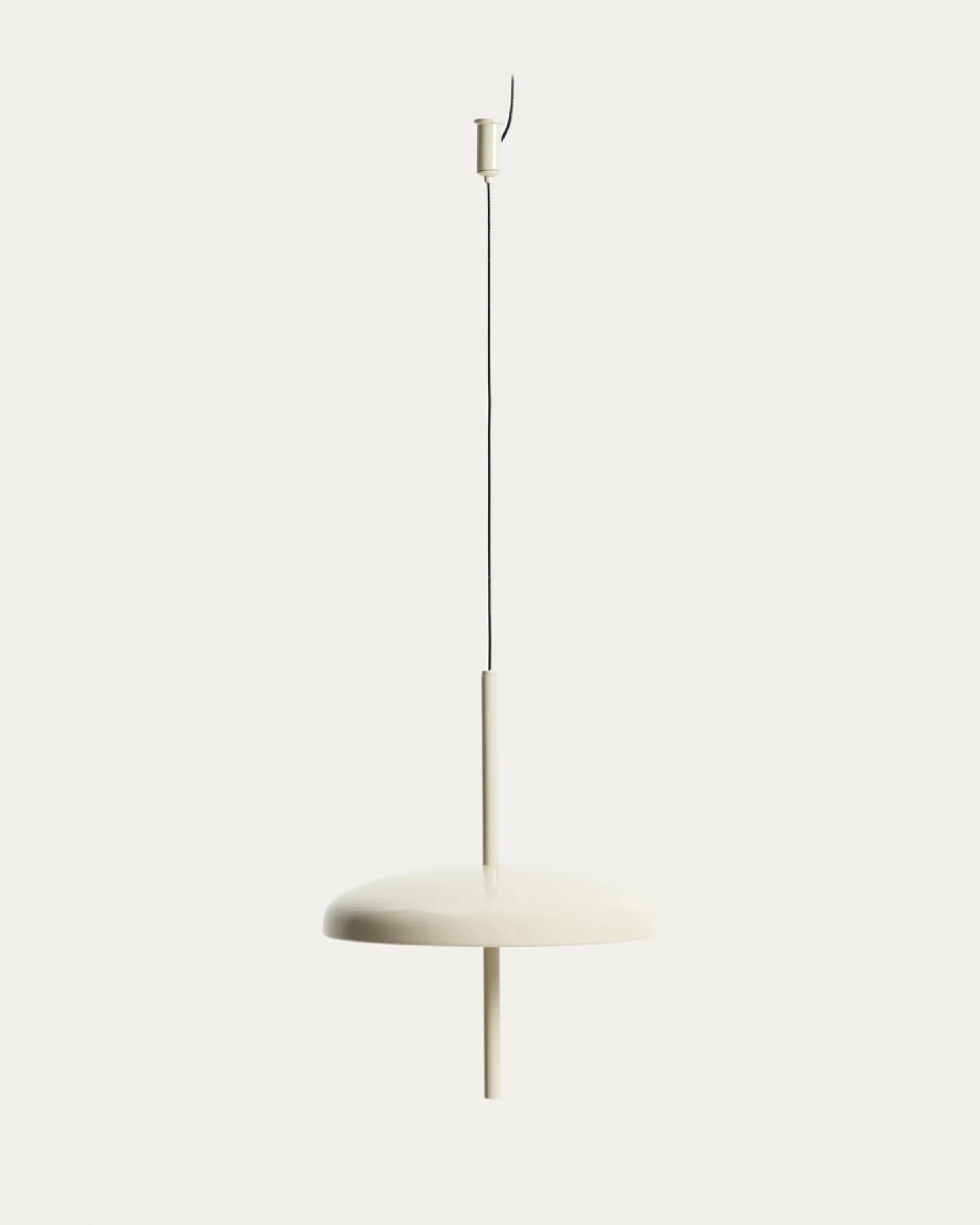 Kave Home Draagbare Plafondlamp Porte Lichtgrijs Aluminium Ø16cm