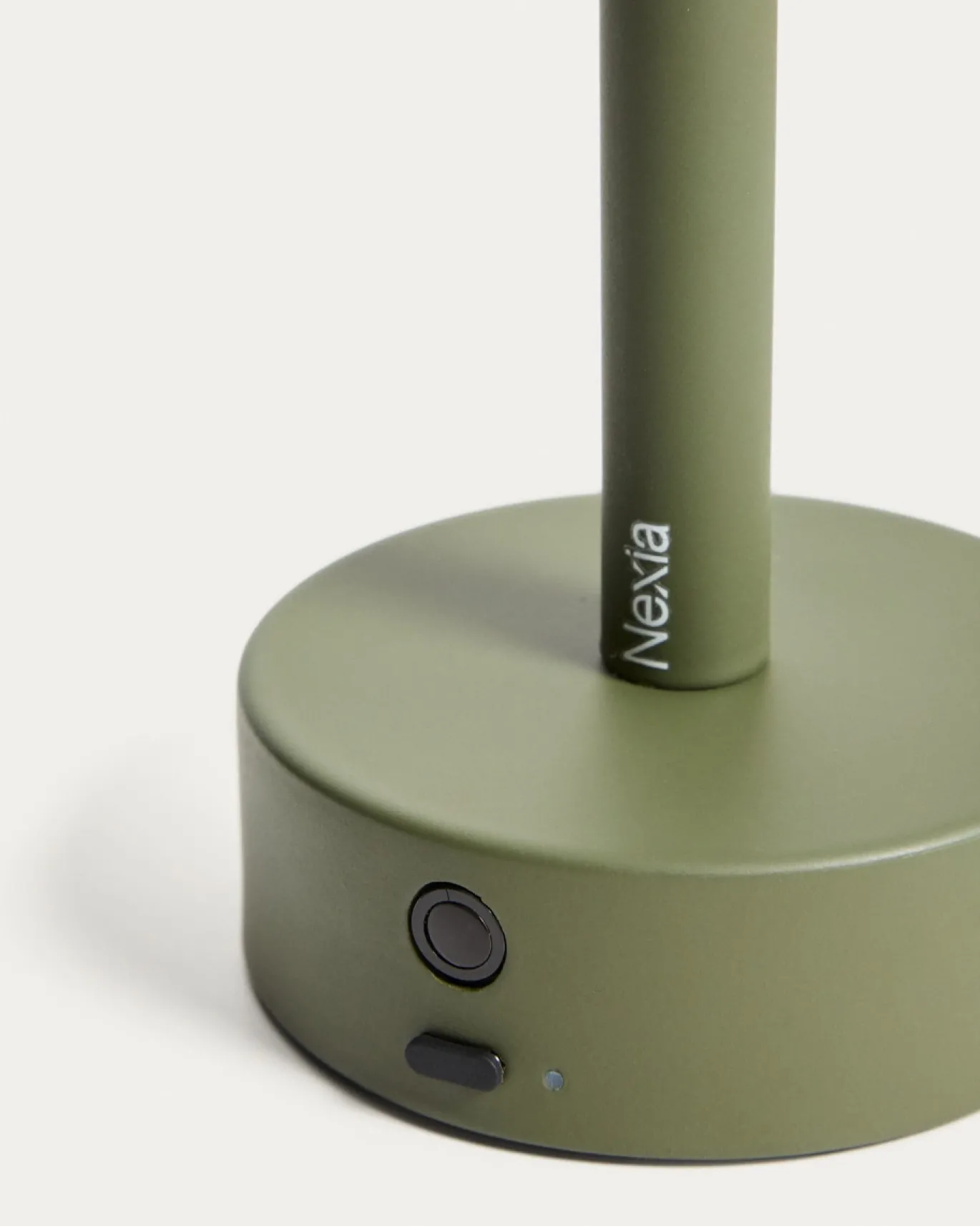 Kave Home Draagbare Tafellamp Bow Groen Aluminium