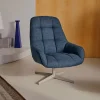 Kave Home Draaifauteuil Jaspe Blauw