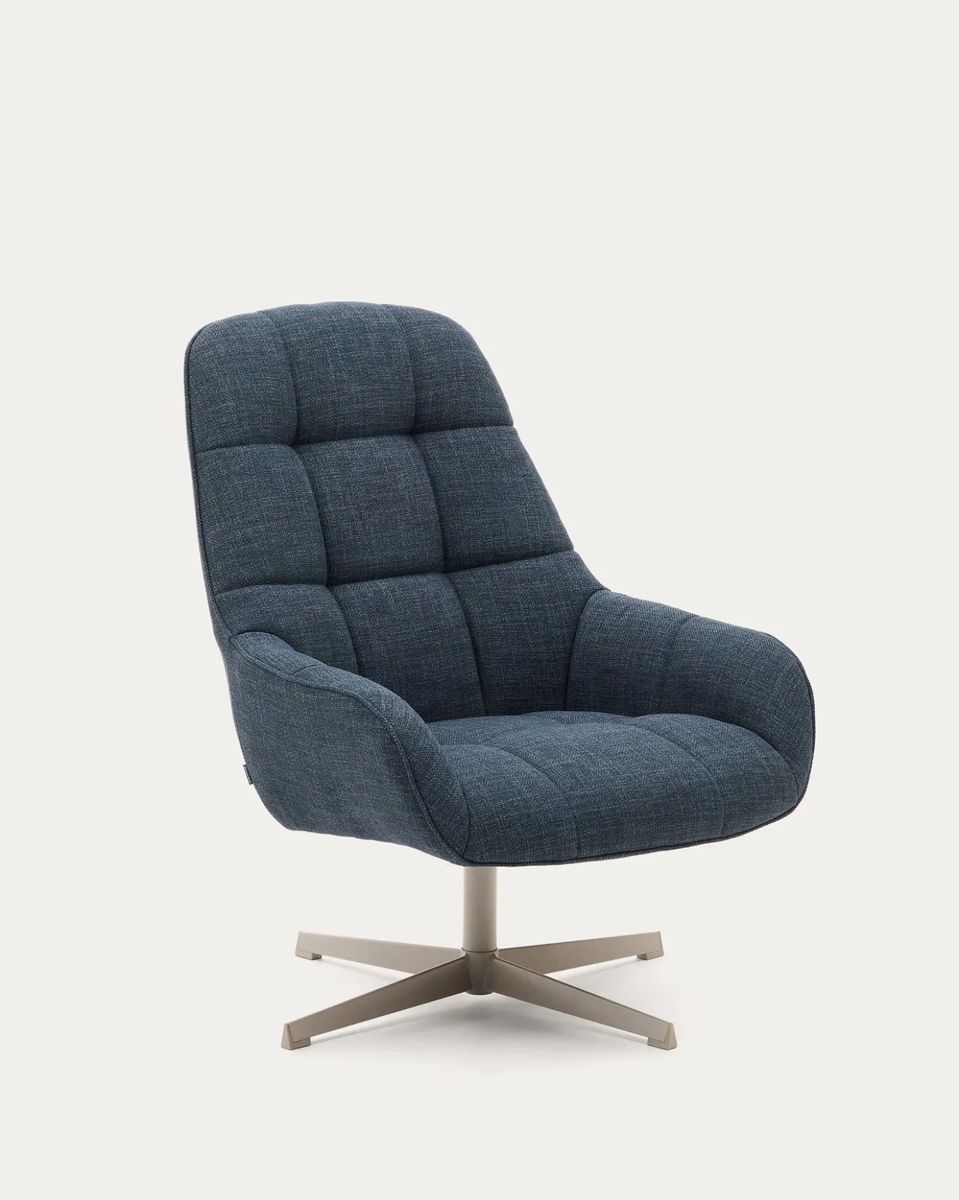 Kave Home Draaifauteuil Jaspe Blauw