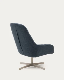 Kave Home Draaifauteuil Jaspe Blauw