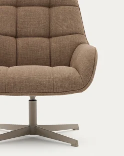 Kave Home Draaifauteuil Jaspe Lichtbruin