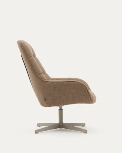 Kave Home Draaifauteuil Jaspe Lichtbruin