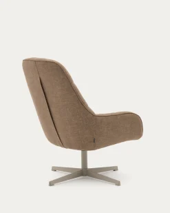 Kave Home Draaifauteuil Jaspe Lichtbruin
