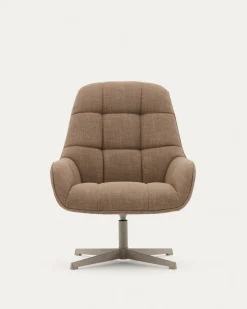 Kave Home Draaifauteuil Jaspe Lichtbruin