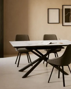 Kave Home Draaistoel Jenna Donkergrijs