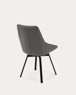Kave Home Draaistoel Jenna Donkergrijs