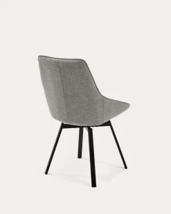 Kave Home Draaistoel Jenna Lichtgrijs