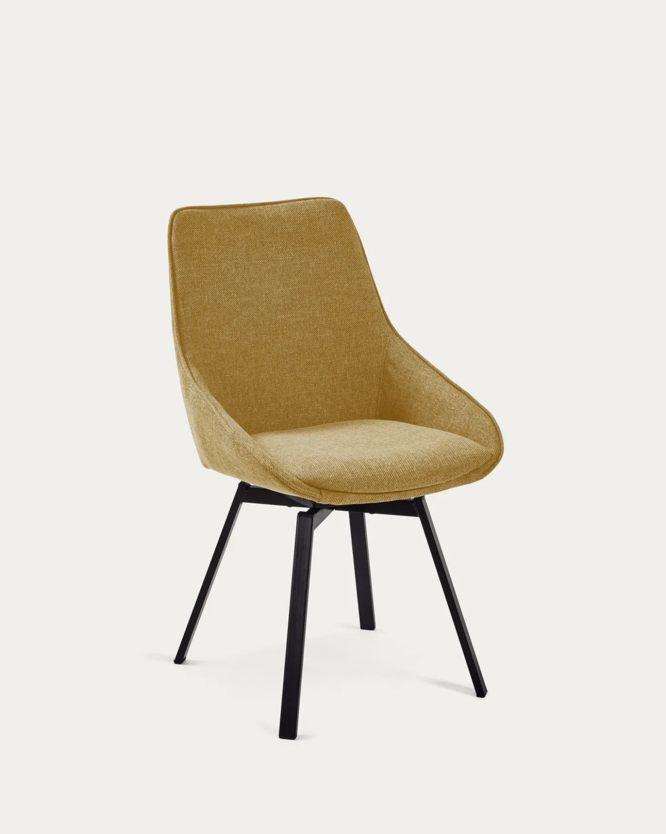 Kave Home Draaistoel Jenna Mosterd