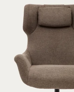 Kave Home Draaistoel Zalina Lichtbruin Chenille