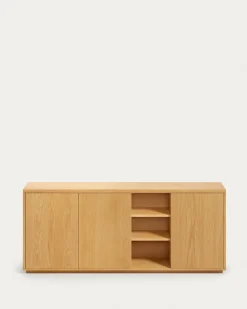 Kave Home Dressoir Abilen Eikenfineer 3-deurs 180x75cm
