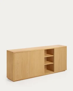 Kave Home Dressoir Abilen Eikenfineer 3-deurs 180x75cm