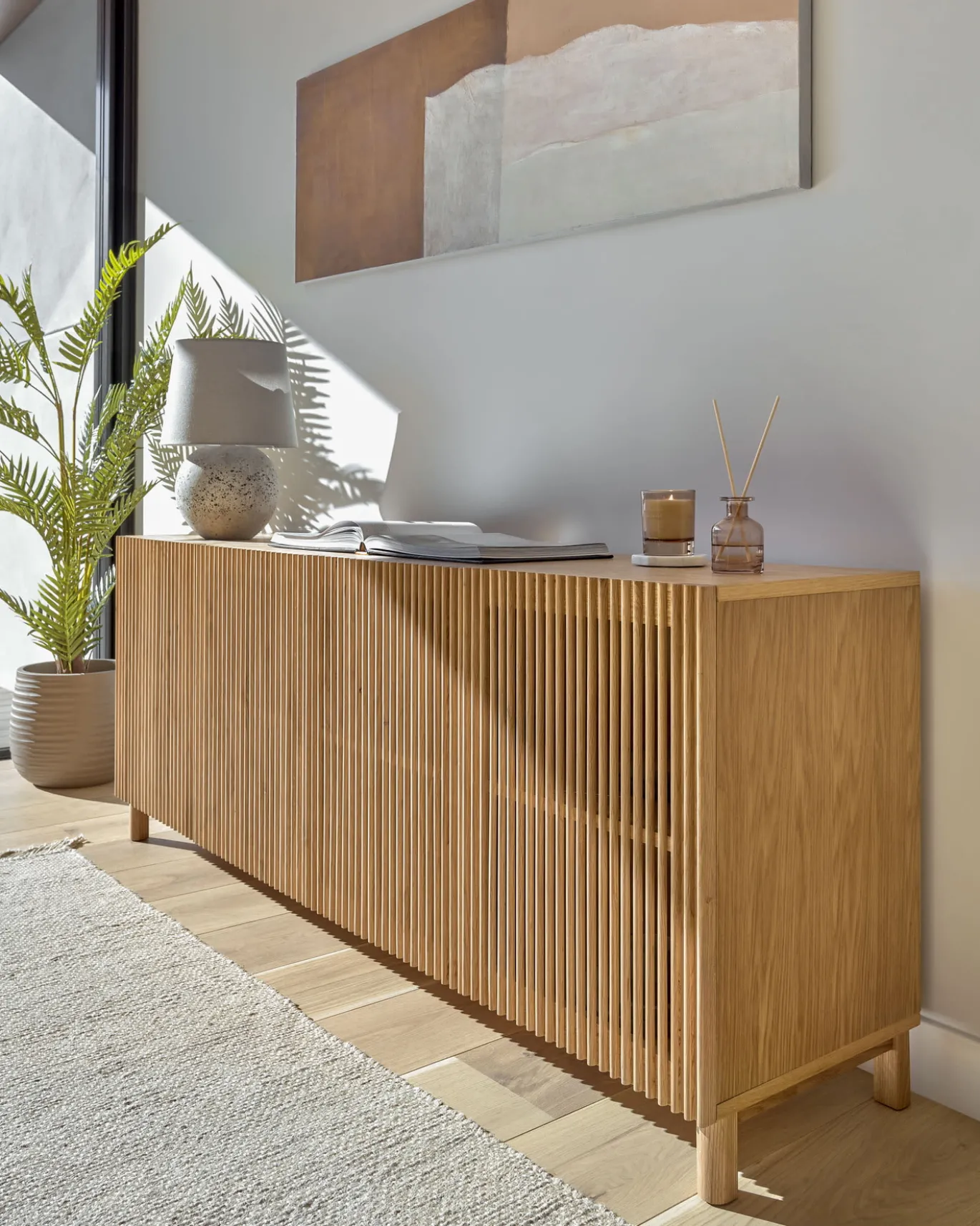 Kave Home Dressoir Beyla 4-deurs Eiken 180cm