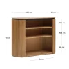 Kave Home Dressoir Licia 2-deurs Massief Mangohout 120x90cm