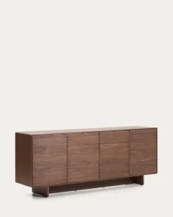 Kave Home Dressoir Norlen 4 Deuren en 2 Laden Walnootfineer 194,5x78cm