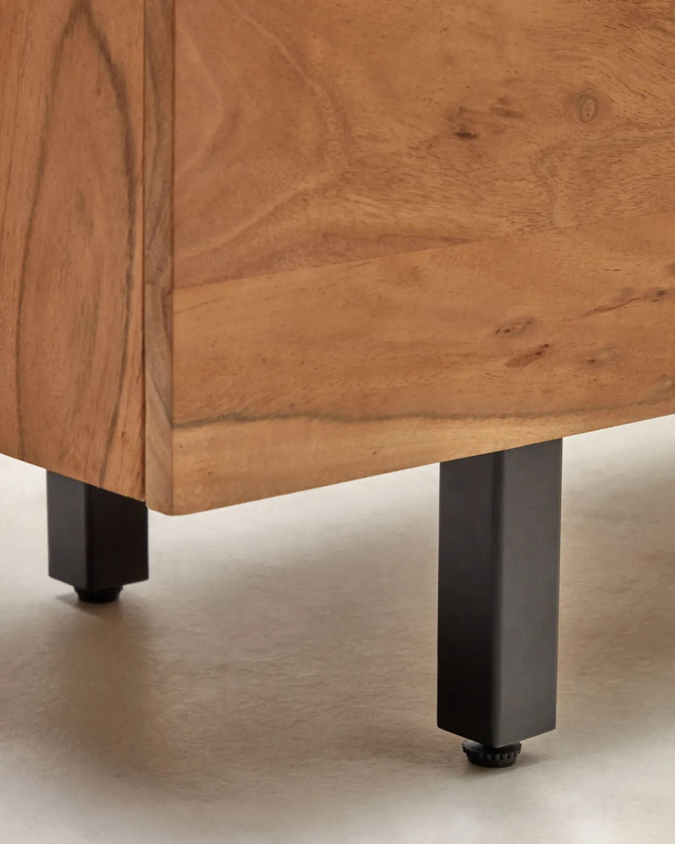 Kave Home Dressoir Uxue 4-Deurs Acaciahout Naturel 200x88cm