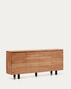 Kave Home Dressoir Uxue 4-Deurs Acaciahout Naturel 200x88cm