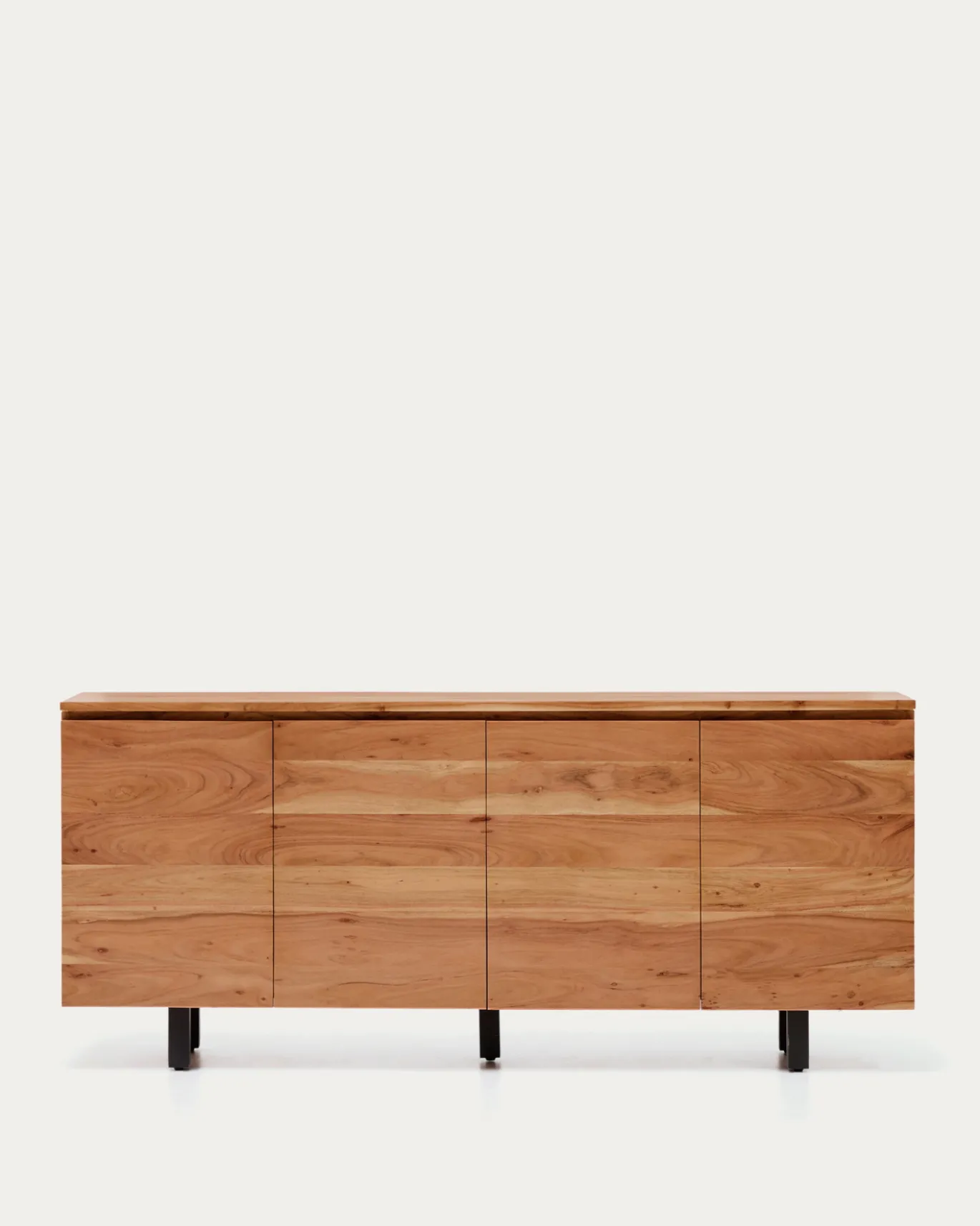 Kave Home Dressoir Uxue 4-Deurs Acaciahout Naturel 200x88cm