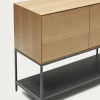 Kave Home Dressoir Vedrana 3-deurs Naturel Eikenfineer 195x80cm
