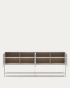 Kave Home Dressoir Vedrana 3 Deuren Witgelakt MDF 195x80cm
