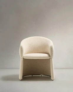Kave Home Eetkamerstoel Bosca Beige Chenille