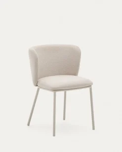 Kave Home Eetkamerstoel Ciselia Beige Chenille