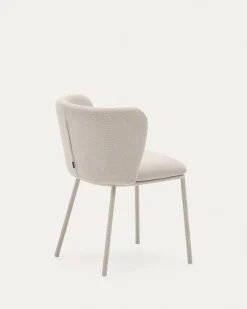 Kave Home Eetkamerstoel Ciselia Beige Chenille