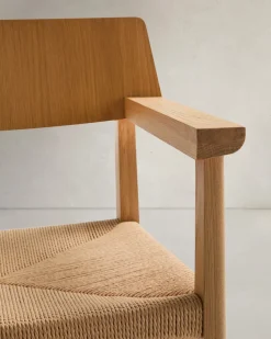 Kave Home Eetkamerstoel Idun Eikenhout Naturel