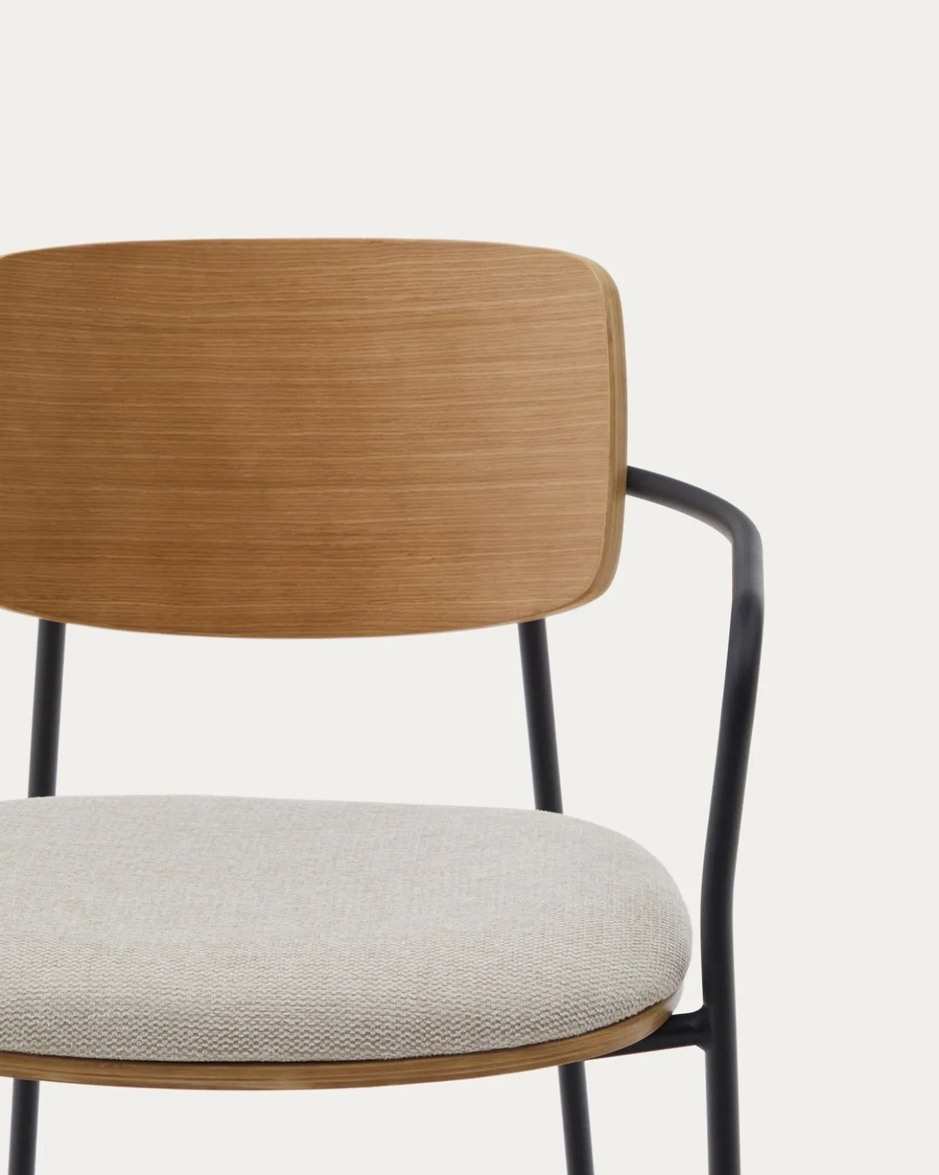 Kave Home Eetkamerstoel Maureen Eikenfineer Naturel