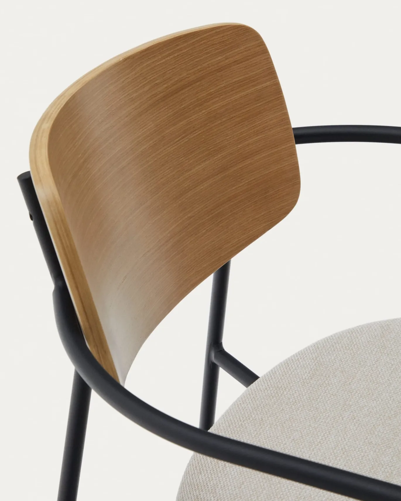 Kave Home Eetkamerstoel Maureen Eikenfineer Naturel