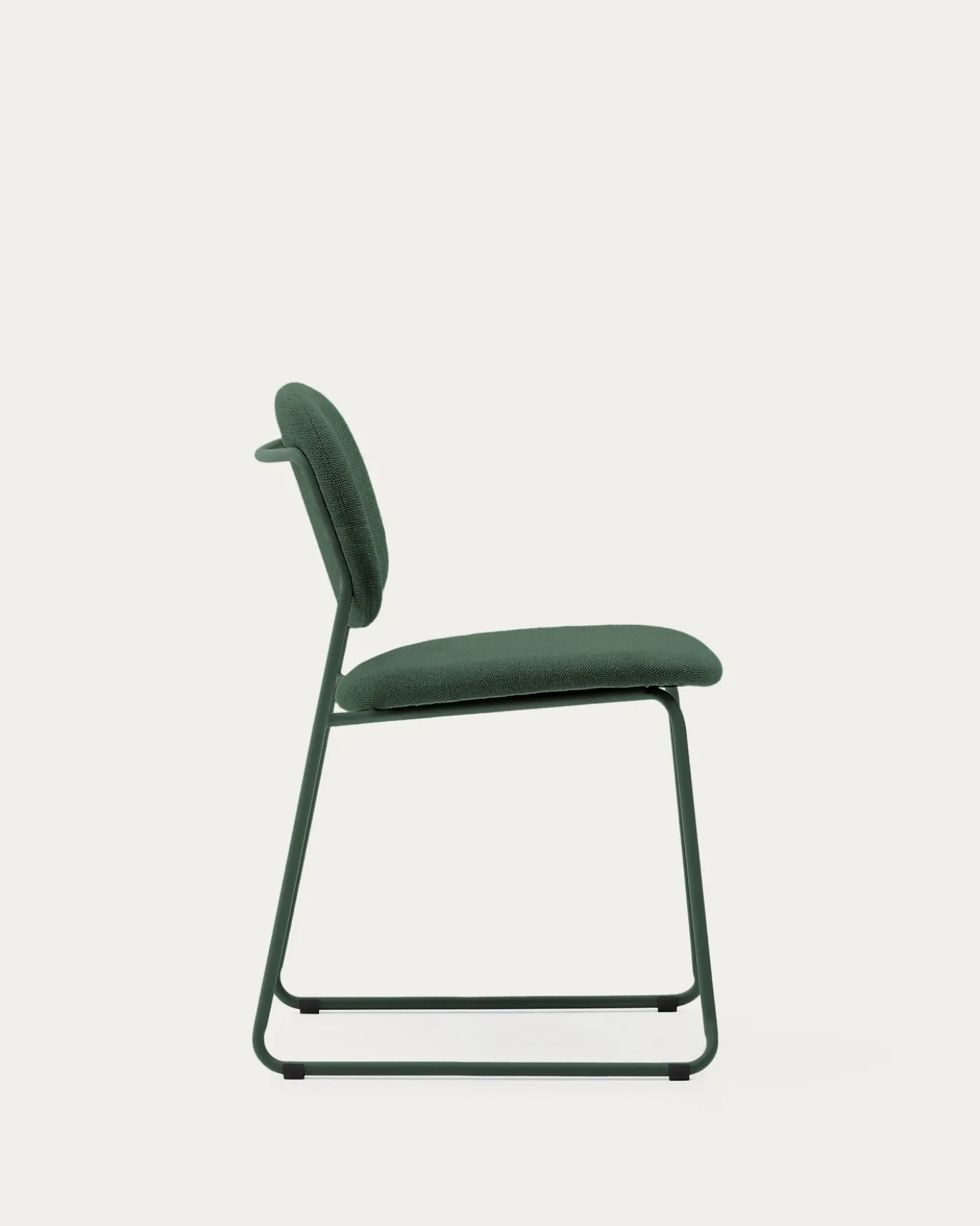 Kave Home Eetkamerstoel Meli Chenille Groen