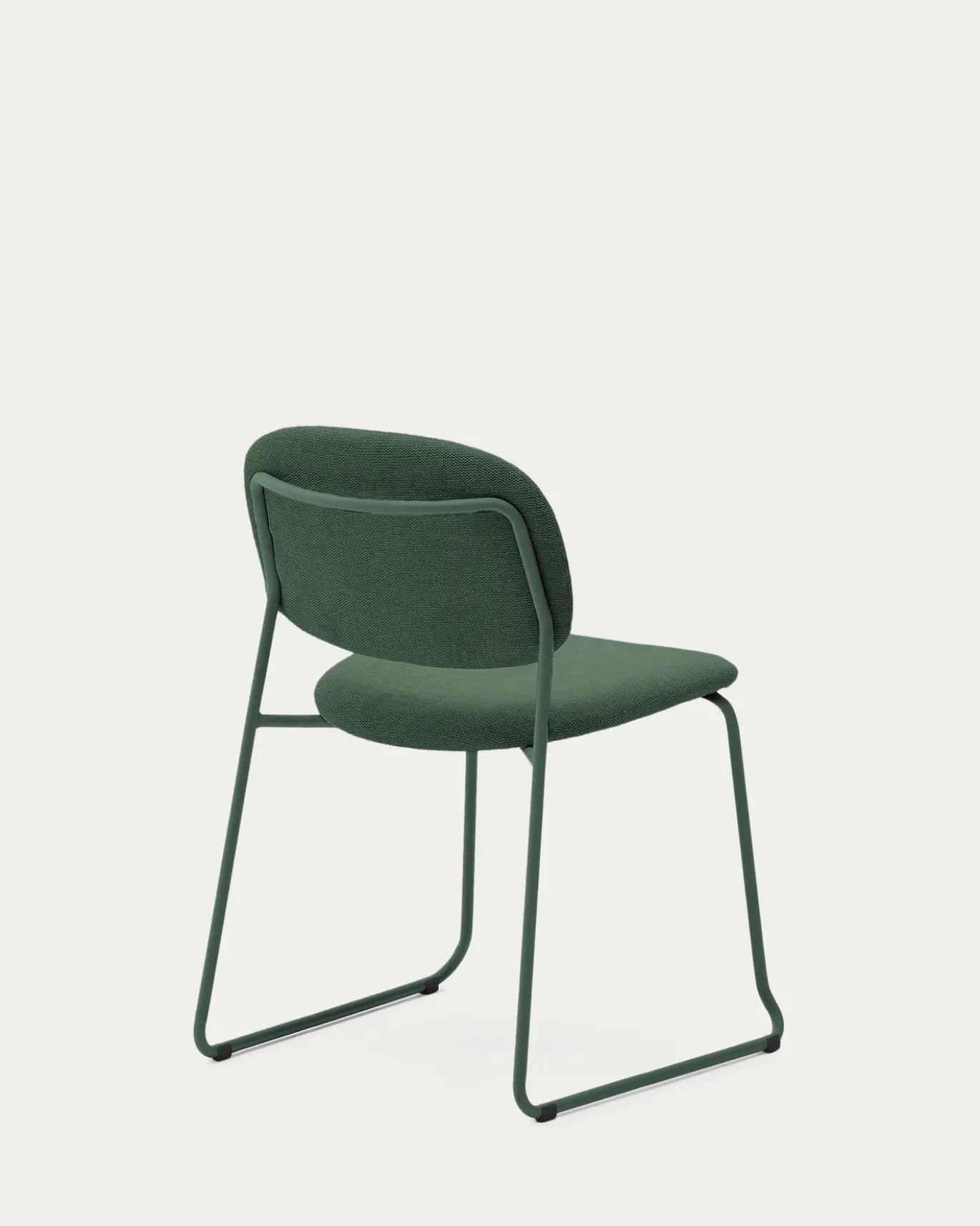 Kave Home Eetkamerstoel Meli Chenille Groen