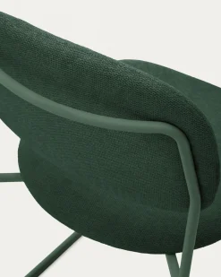 Kave Home Eetkamerstoel Meli Chenille Groen