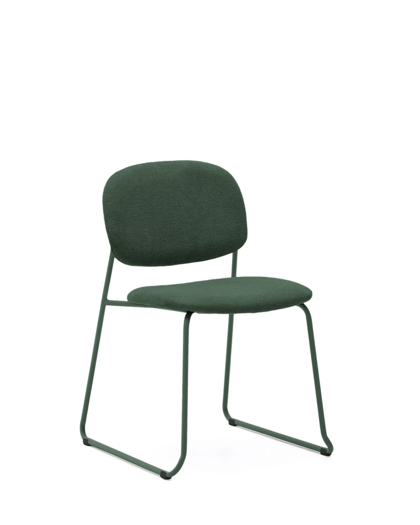 Kave Home Eetkamerstoel Meli Chenille Groen