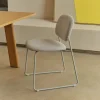 Kave Home Eetkamerstoel Meli Chenille Beige Stapelbaar