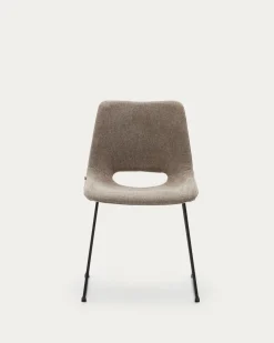 Kave Home Eetkamerstoel Zahara Bruin